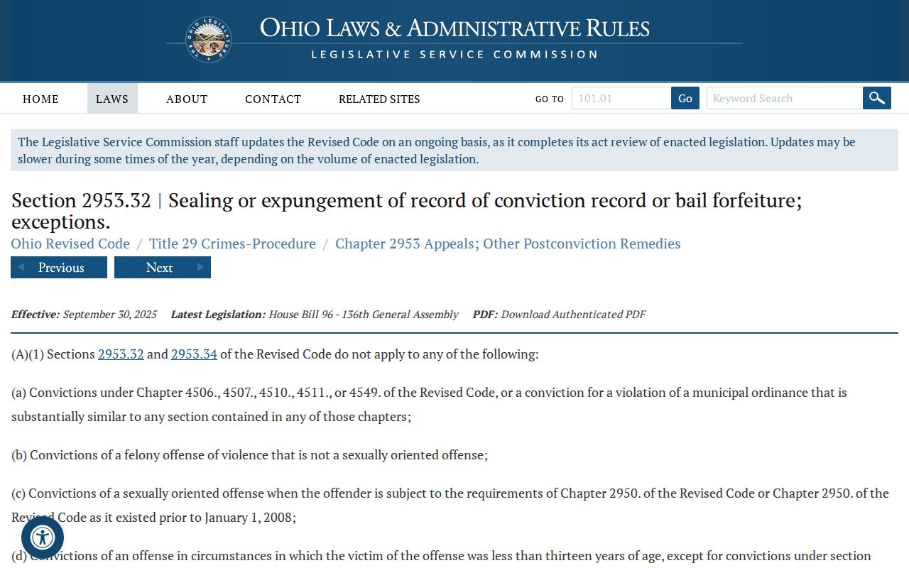 Ohio booking record law reference for Putnam County mugshot requests